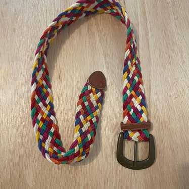 VTG Belt Unisex Medium 30 Rainbow Multicolor Wove… - image 1