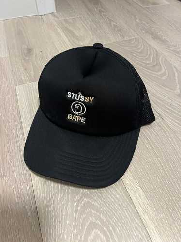 Bape Bape x Stussy Trucker Cap