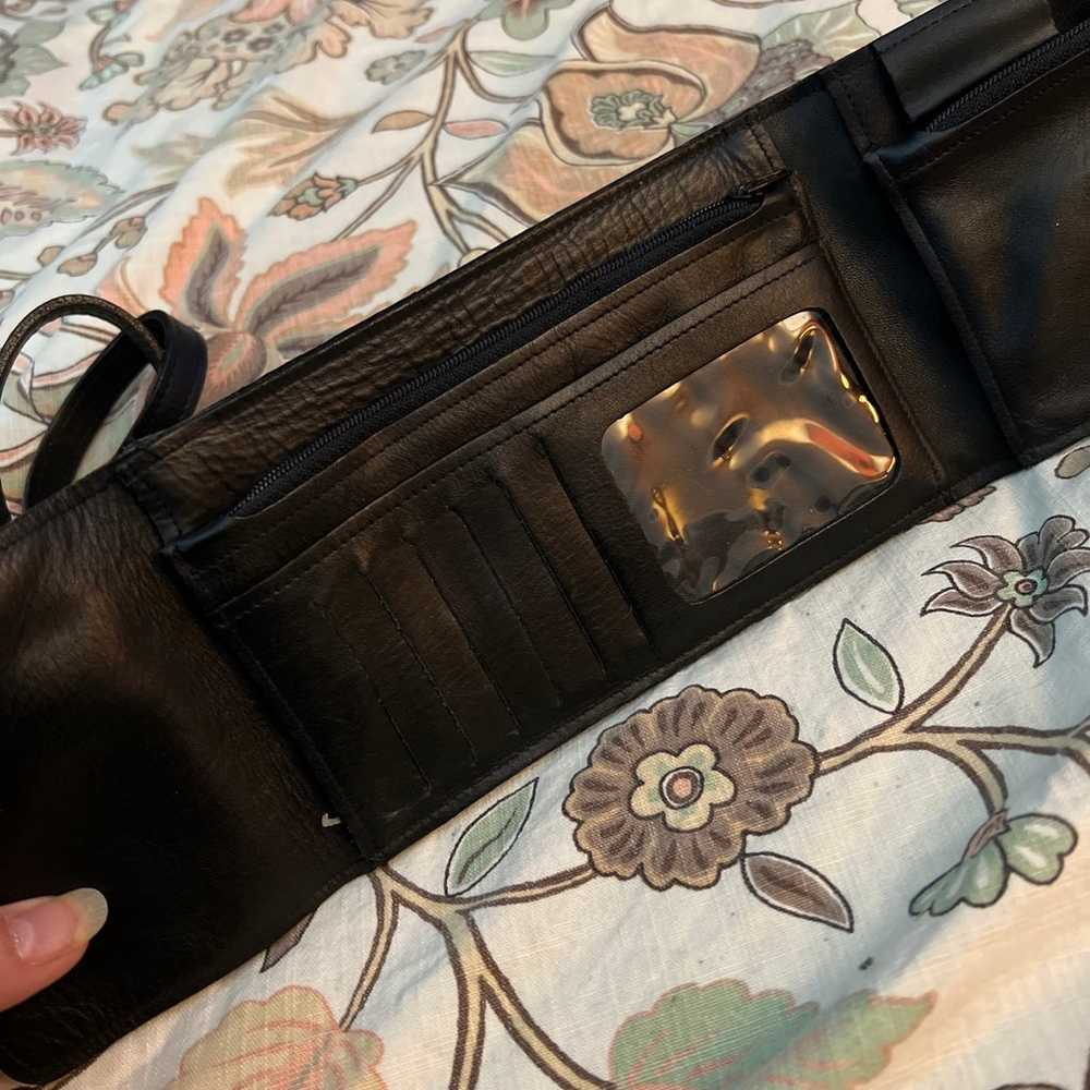 Leather vintage, Crossbody, travel purse by Legra… - image 5