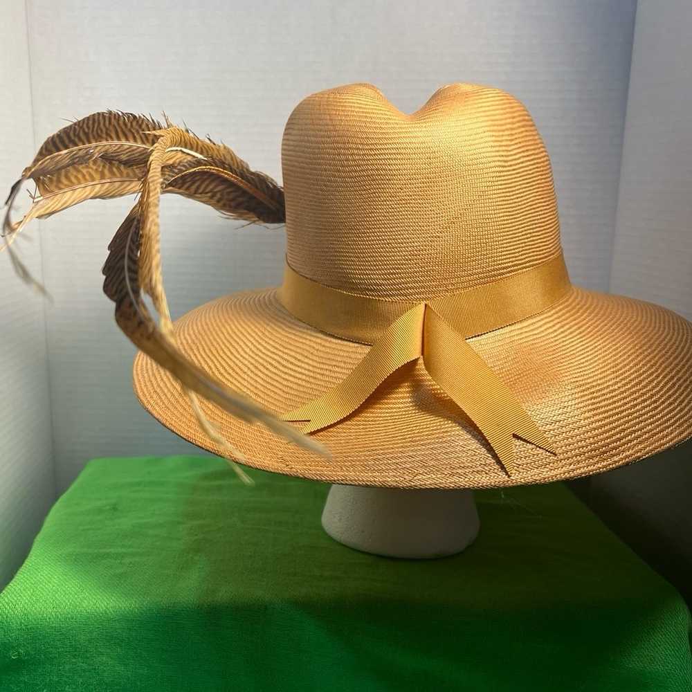 Vintage Adolfo Pheasant Feather Hat - image 3