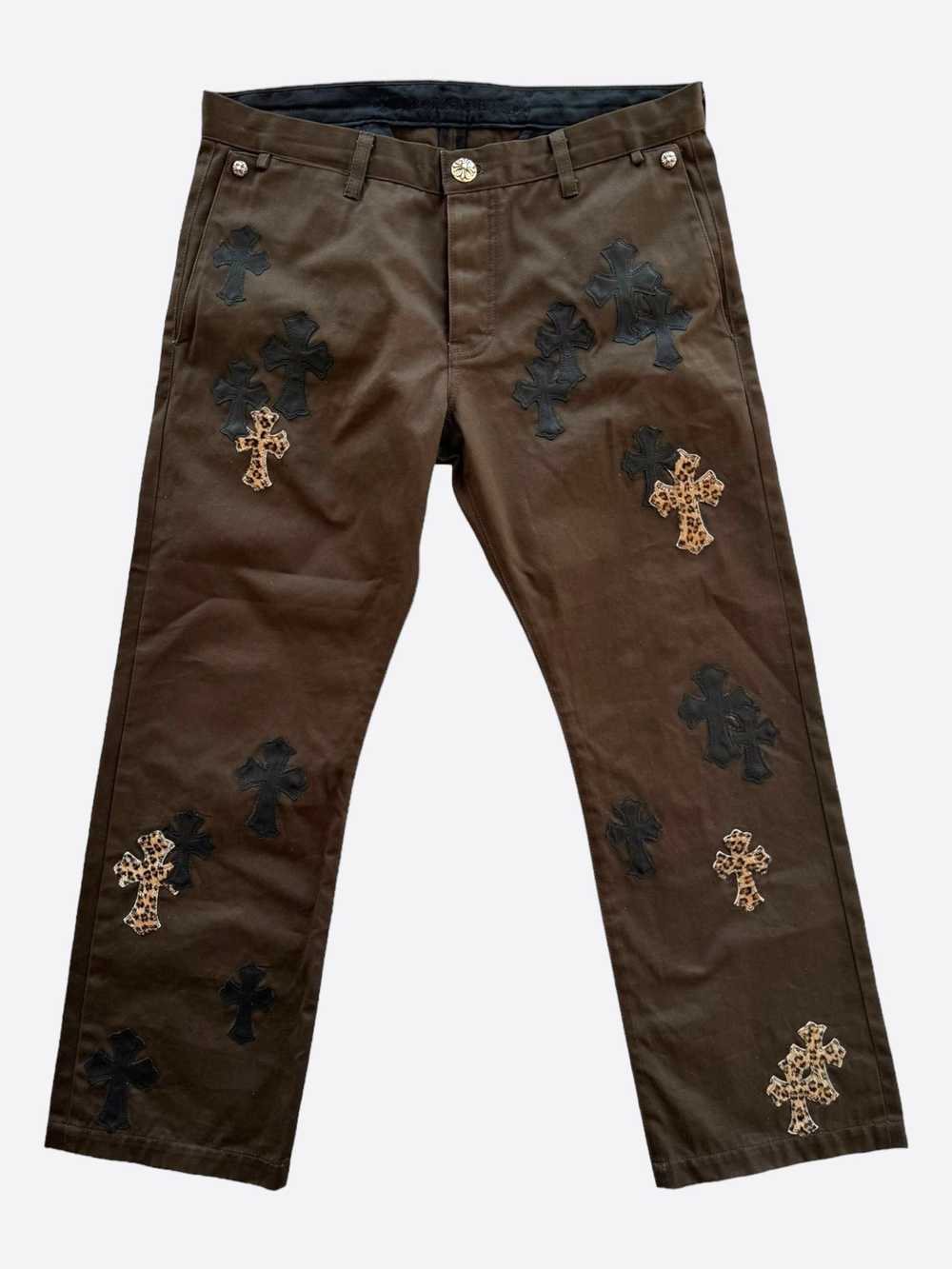 Chrome Hearts Chrome Hearts Brown Cheetah Cross P… - image 1