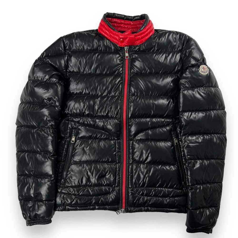 Moncler Moncler Aubert Black & Red Puffer Jacket - image 2