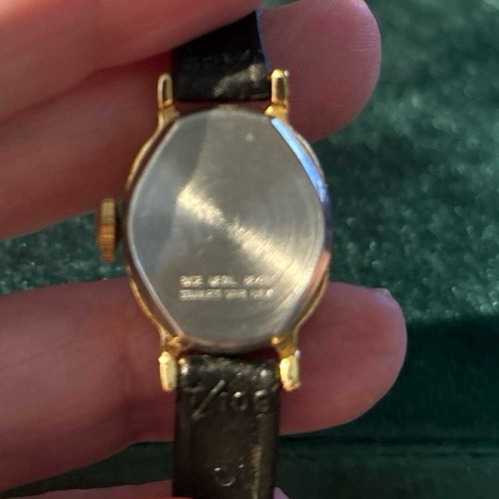 Vintage timex goldtone mechanical watch petite wi… - image 3