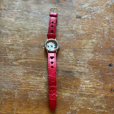 Vintage 1993 Betty Boop Watch with Red Band - image 1