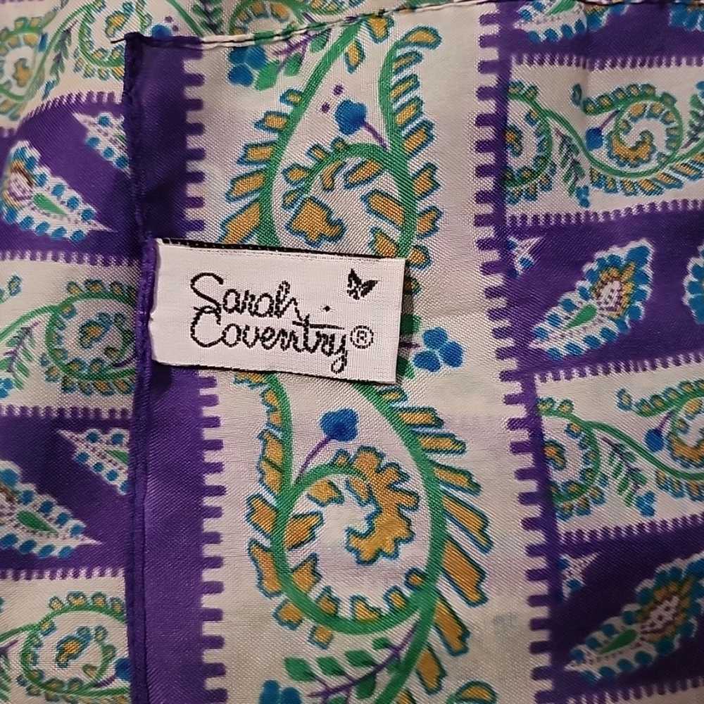 Vintage Sarah Coventry Polyester Scarf Made In It… - image 2