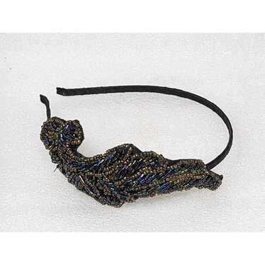 Vintage Deco Beaded Flapper Headband - image 1