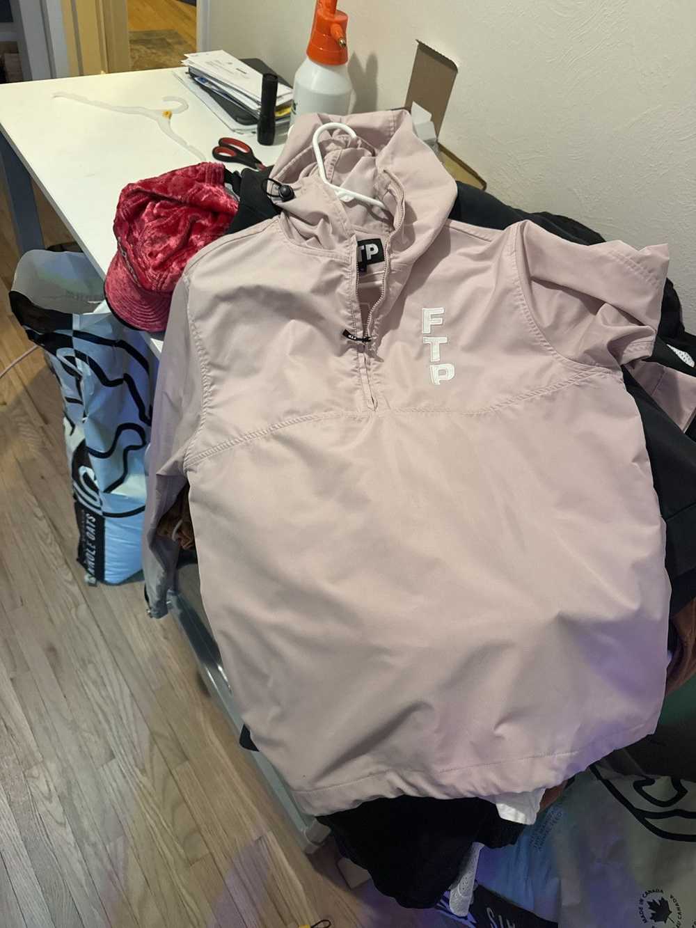 Fuck The Population FTP Pink Vertical Logo Anorak - image 1