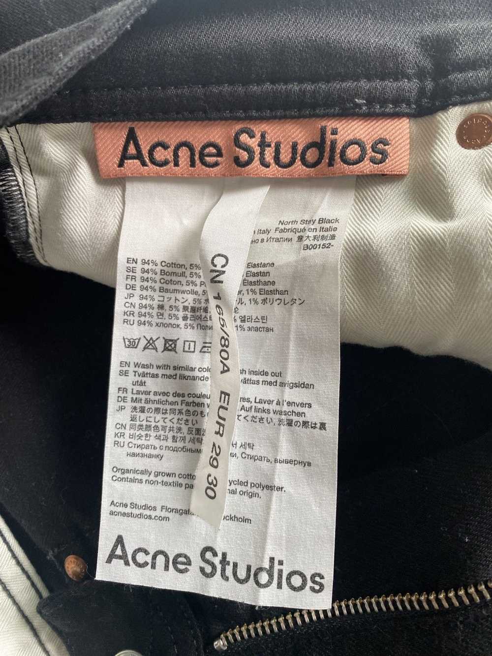 Acne Studios Acne studios North Stay Black Denim - image 5