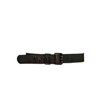 vintage grunge leather grommet belt