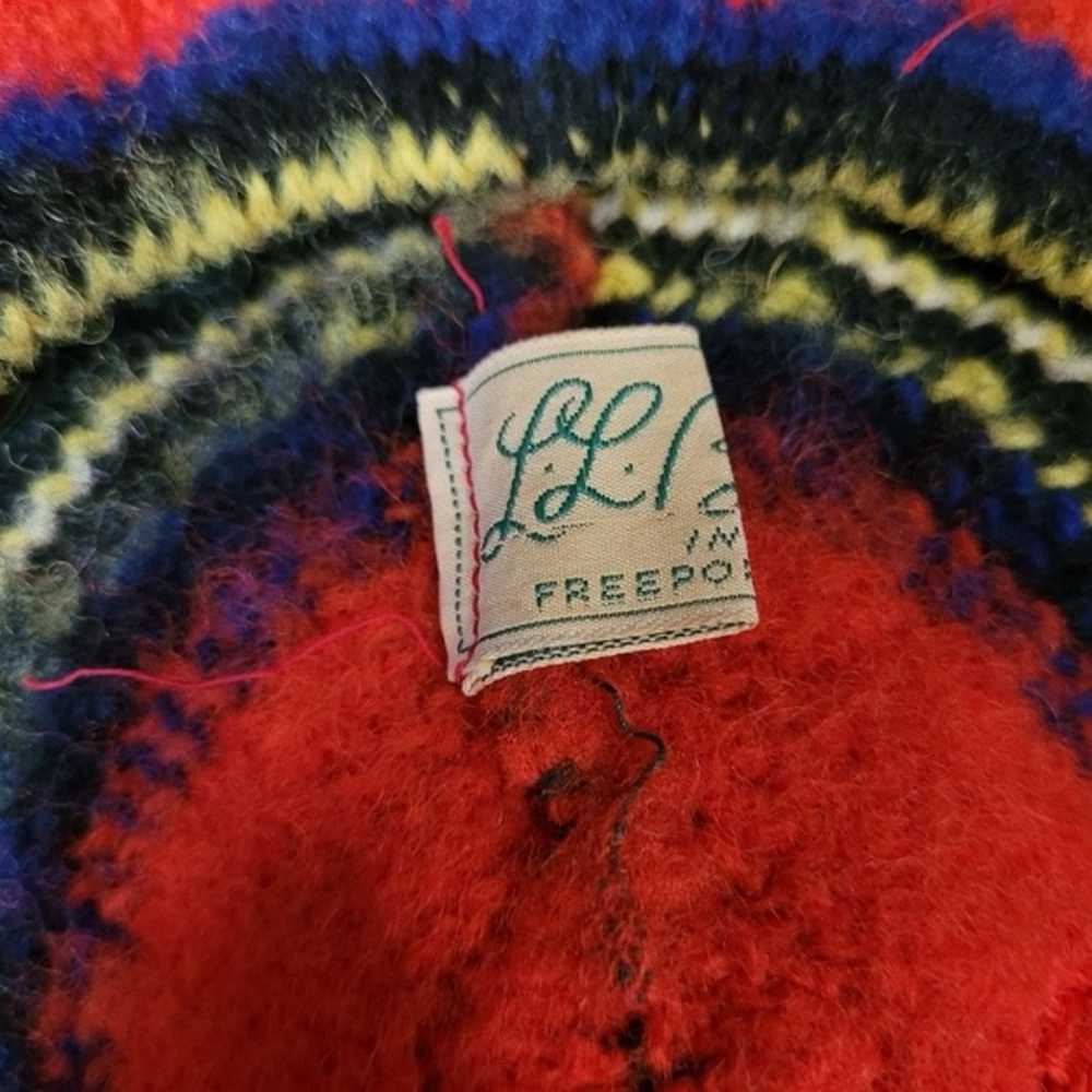 Vintage L.L. Bean red green festive Christmas ber… - image 2