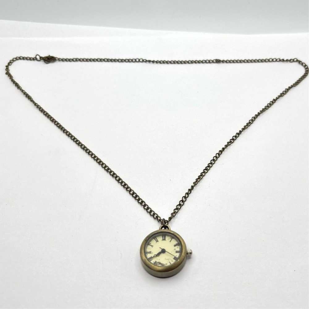 Vintage Gold Watch Pendant - image 3