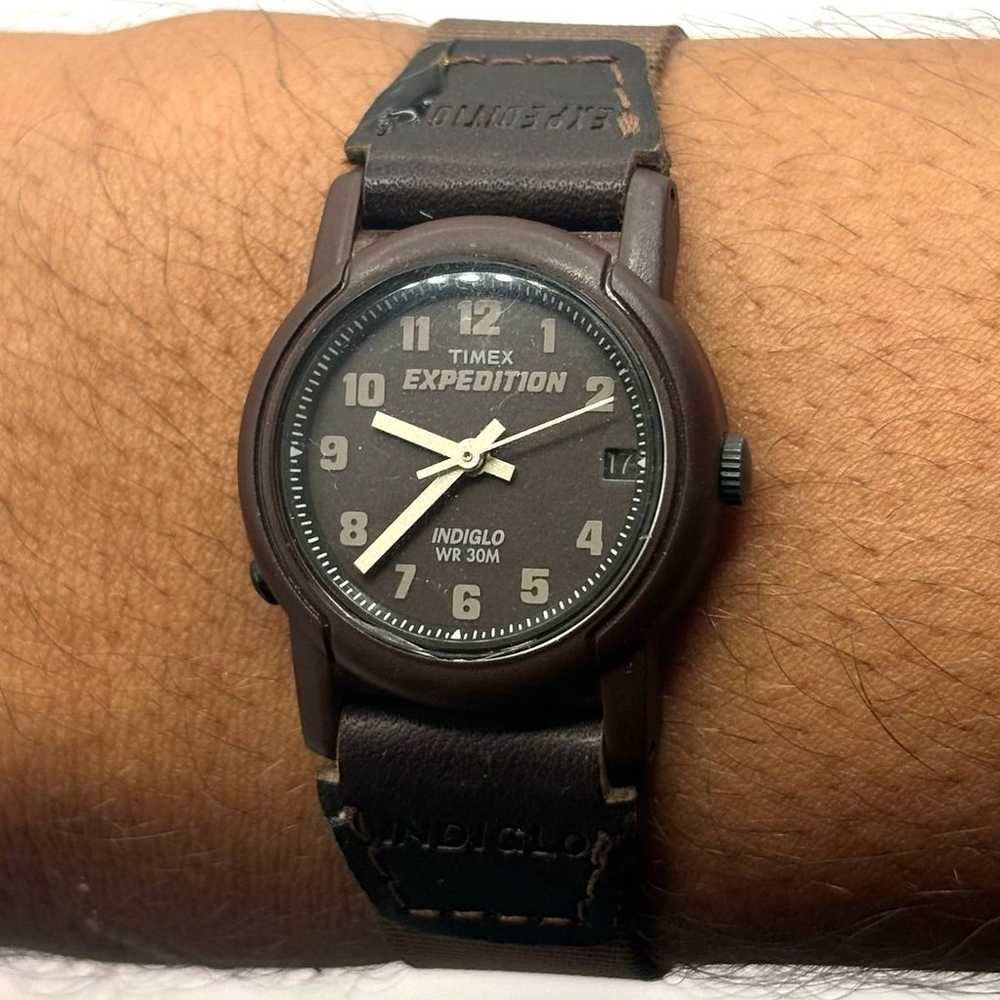 Vintage Brown Timex Watch - image 1