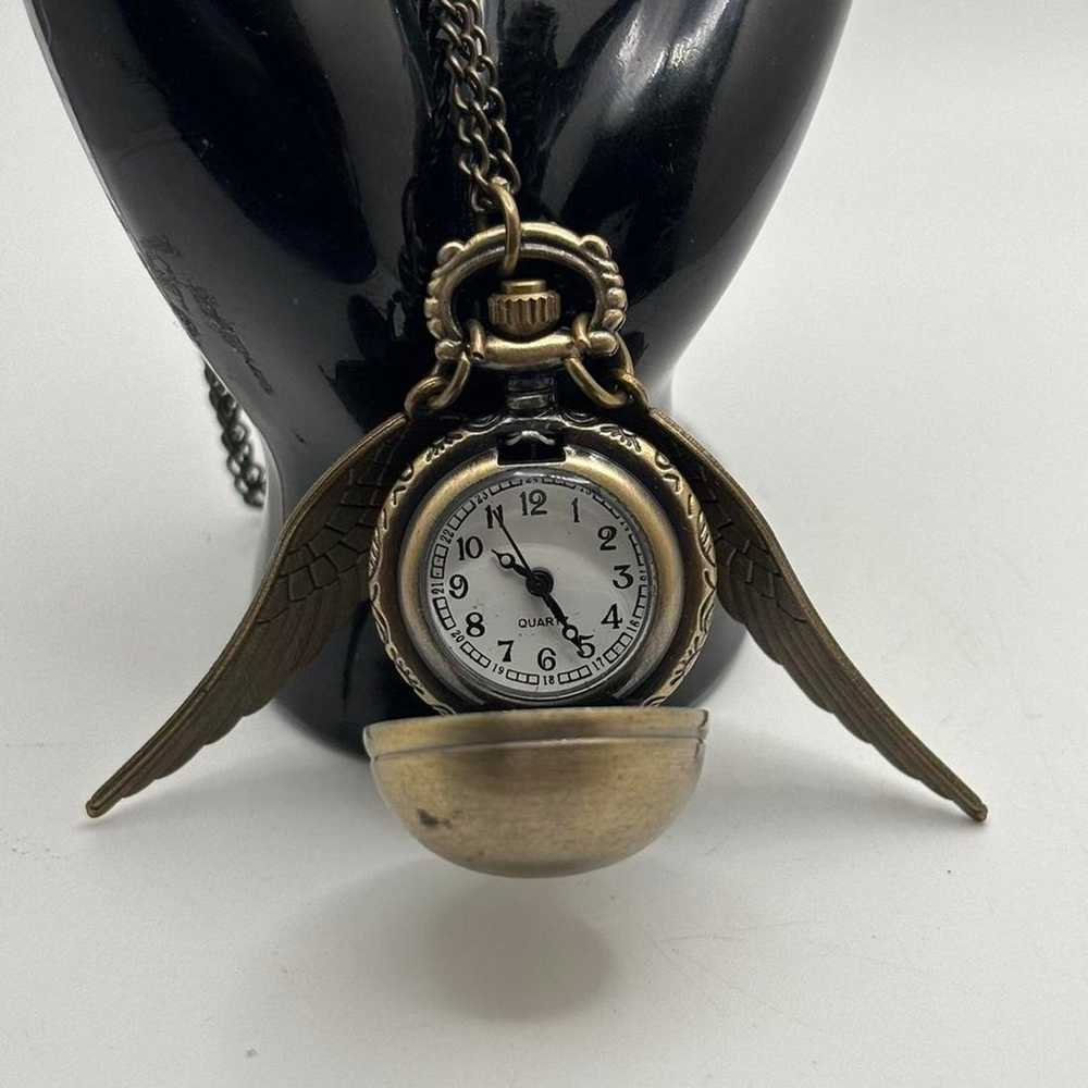 Vintage gold watch pendant - image 3