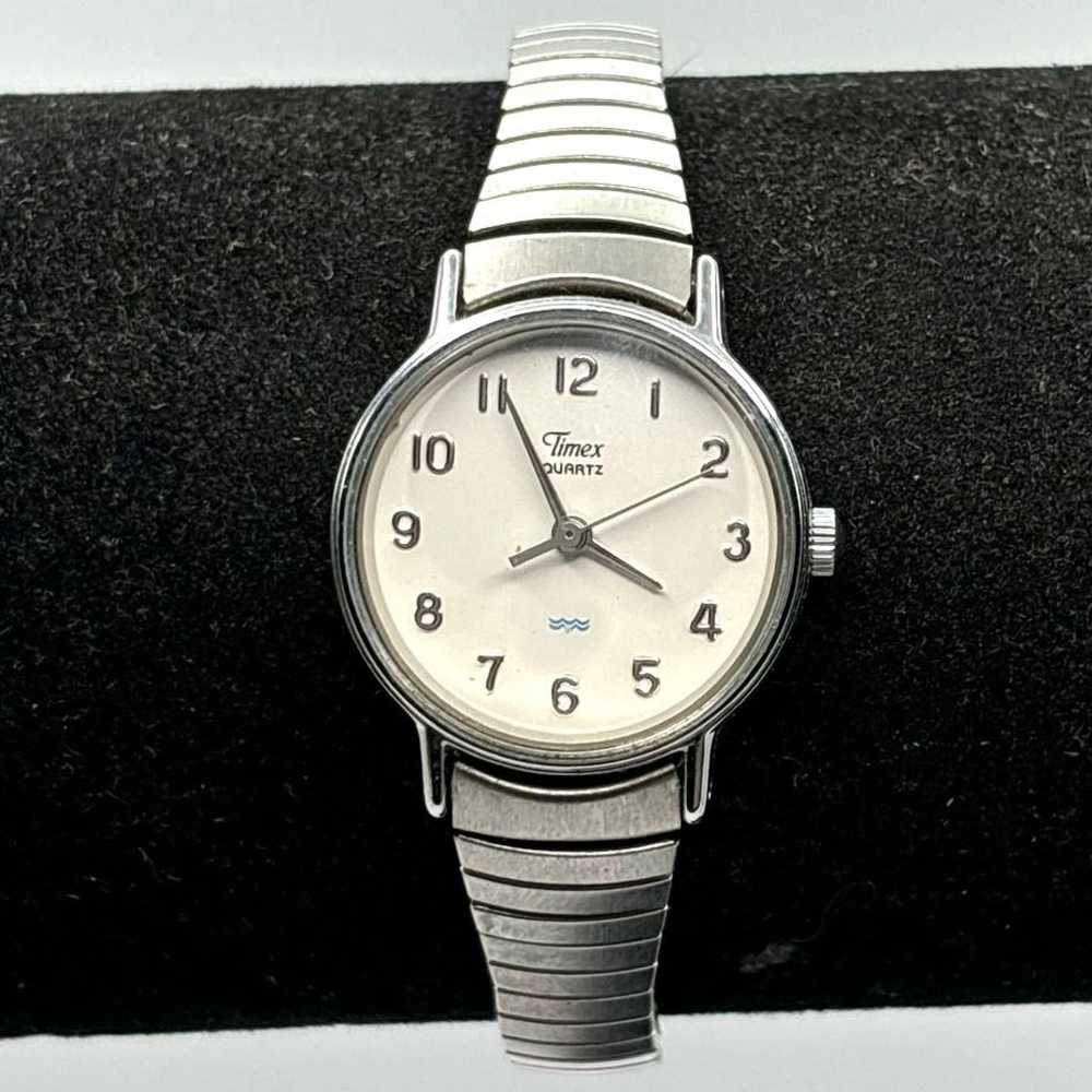 Vintage Silver Timex Watch - image 2