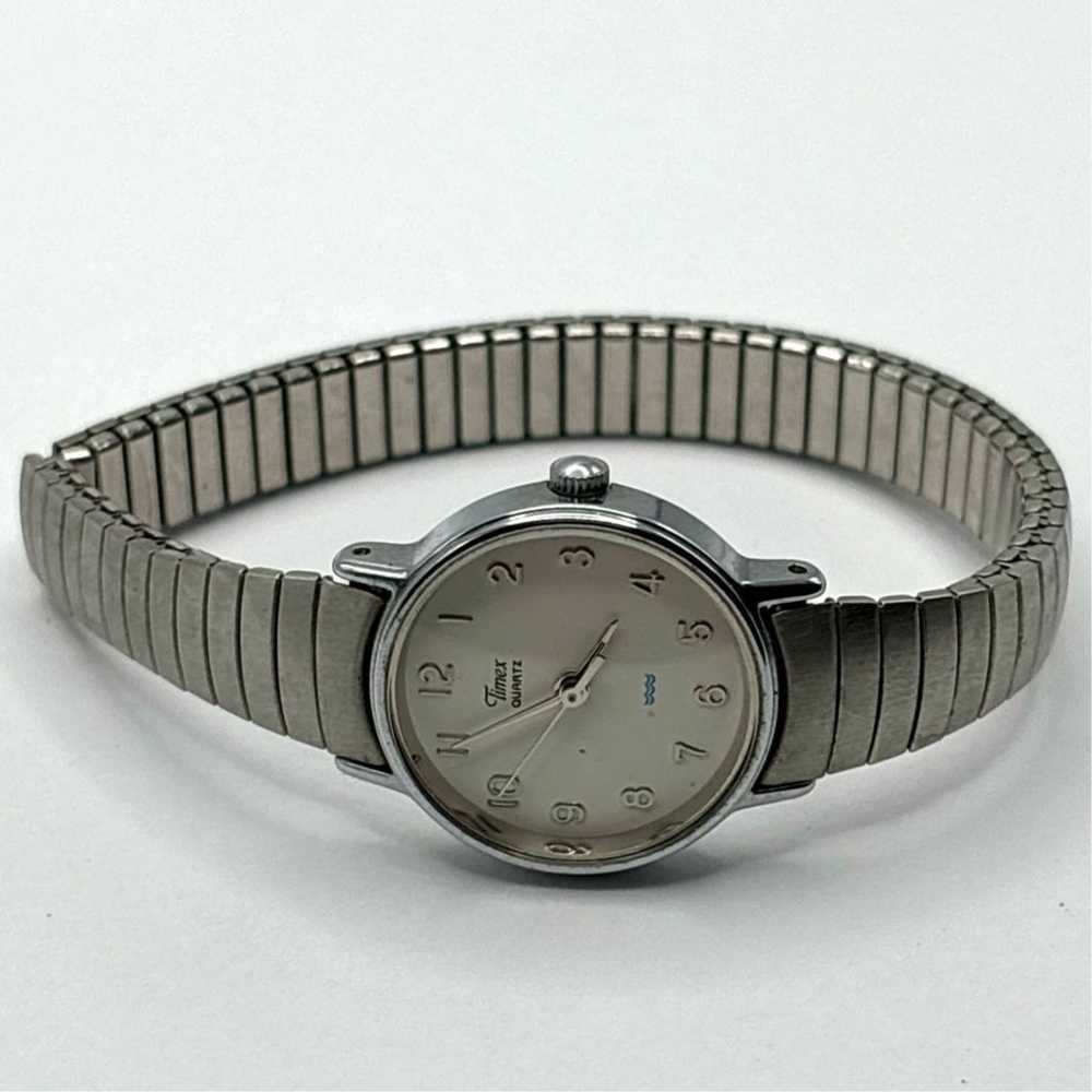 Vintage Silver Timex Watch - image 3