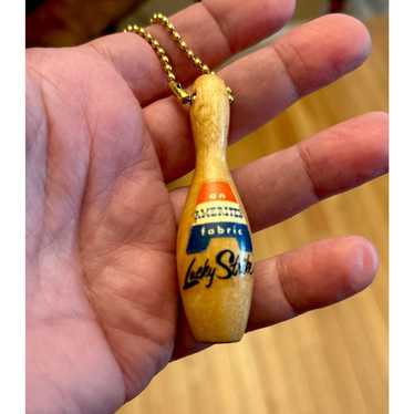 Vintage Lucky Strike Bowling Keychain