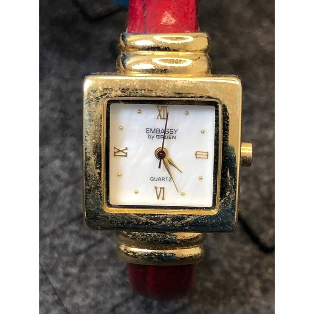 Vintage Gruen Embassy Analog Watch Gold Tone - Ba… - image 1