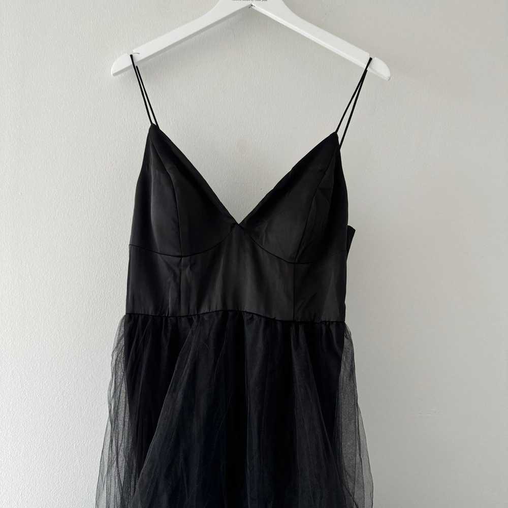 Hutch Lucia Black Tulle Maxi Dress - image 12