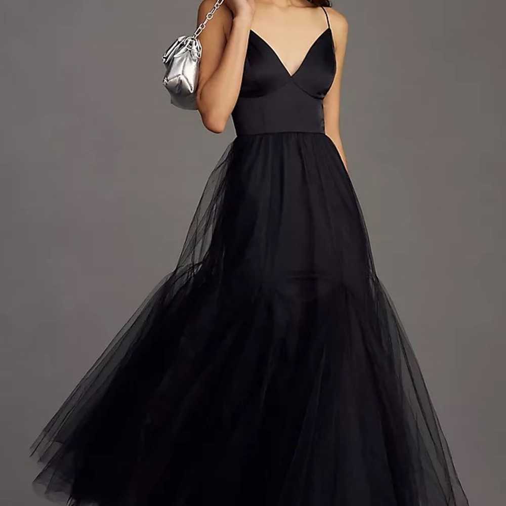 Hutch Lucia Black Tulle Maxi Dress - image 5