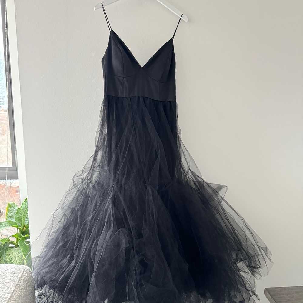 Hutch Lucia Black Tulle Maxi Dress - image 7