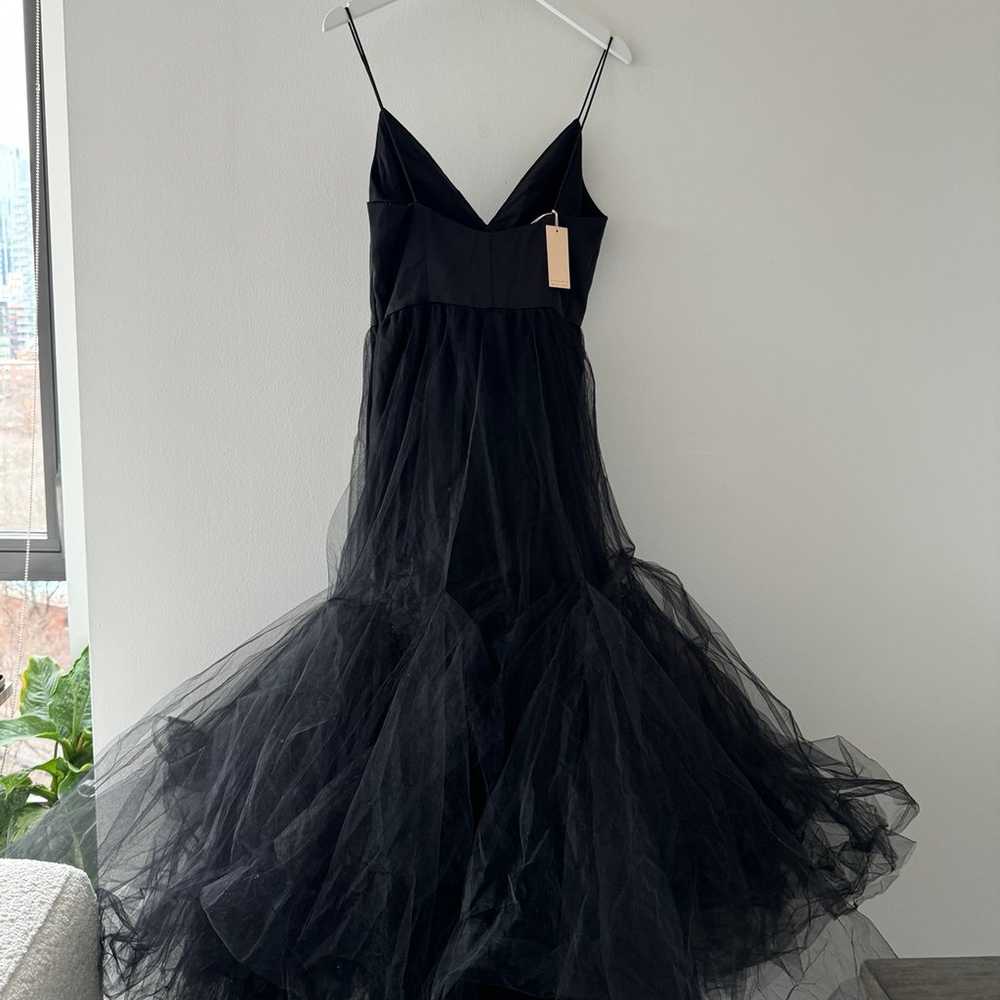 Hutch Lucia Black Tulle Maxi Dress - image 8