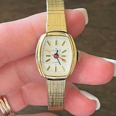 Vintage ladies Helbros gold watch