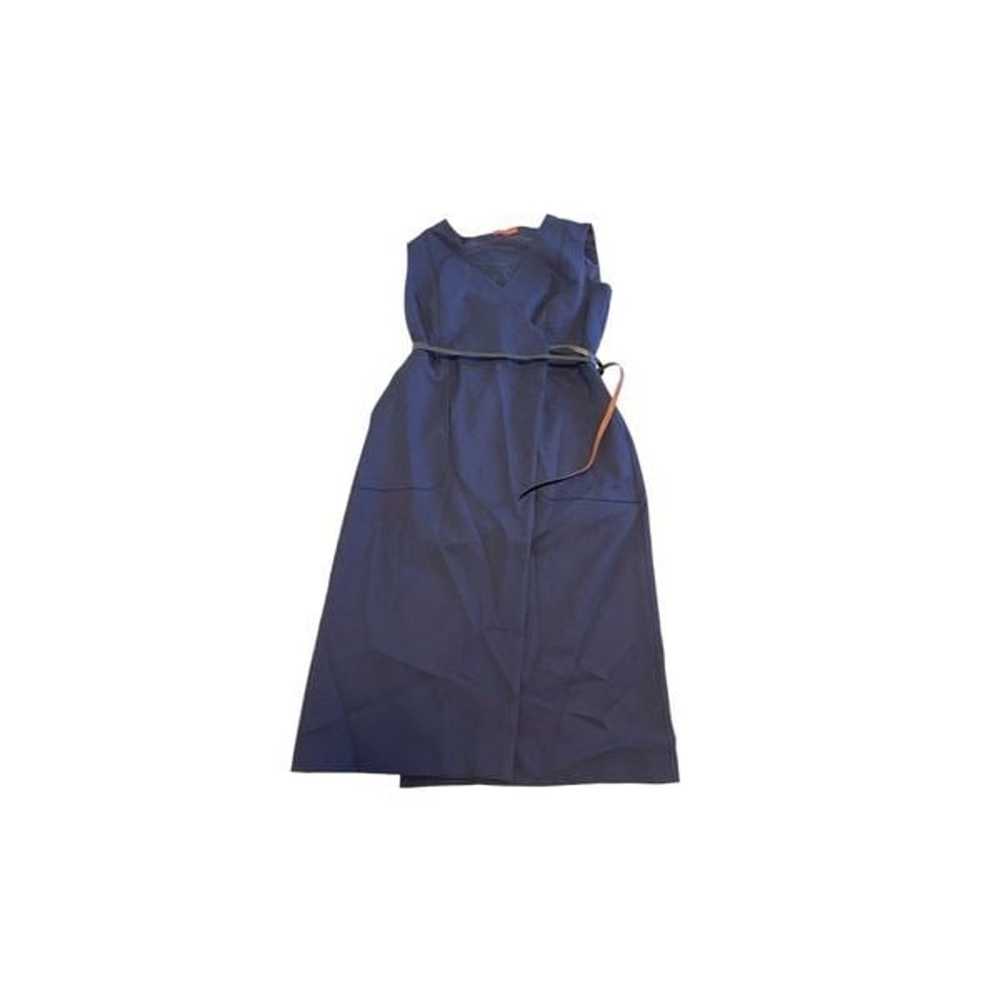 Altuzarra size 42 US 10 Cather navy wrap dress le… - image 3