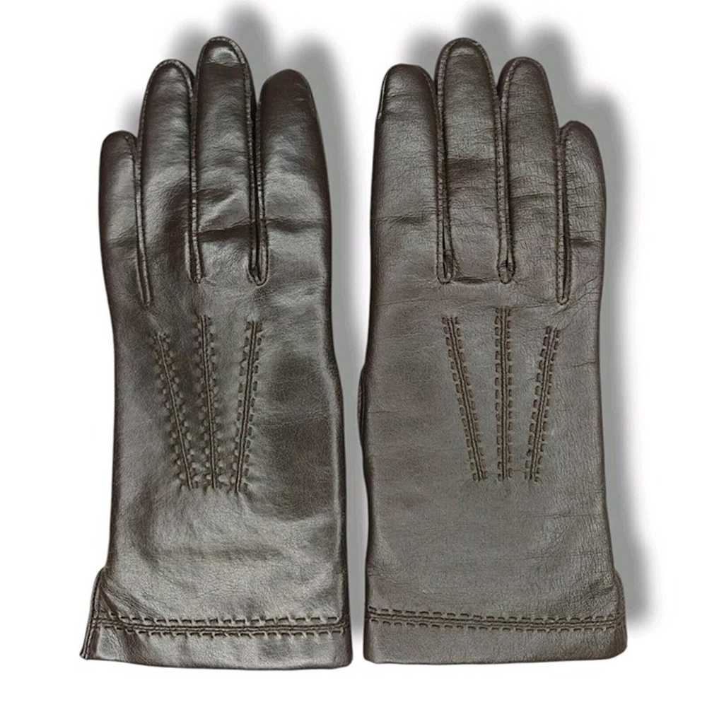 Vintage Fownes Women's Winter Gloves Fur Lined Si… - image 1