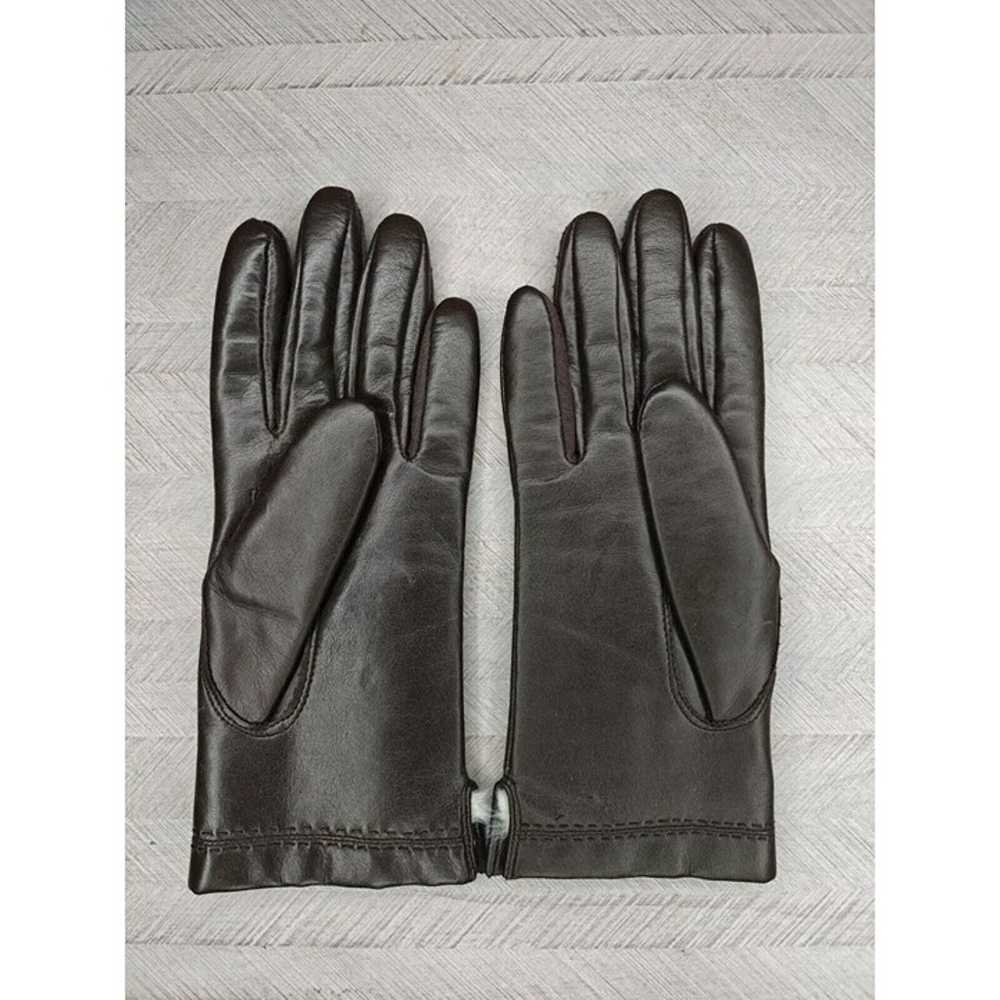 Vintage Fownes Women's Winter Gloves Fur Lined Si… - image 2