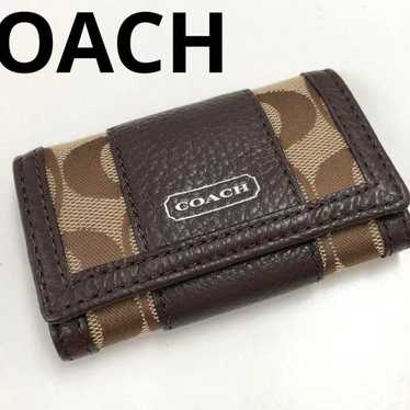 COACH Signature Keycase