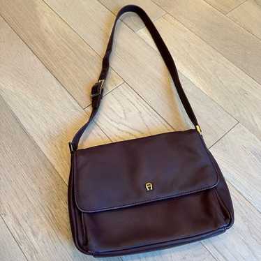 Vintage Etienne Aigner Womens Crossbody Burgundy … - image 1