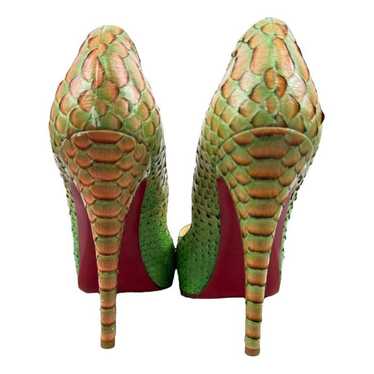 Christian Louboutin Very Privé python heels