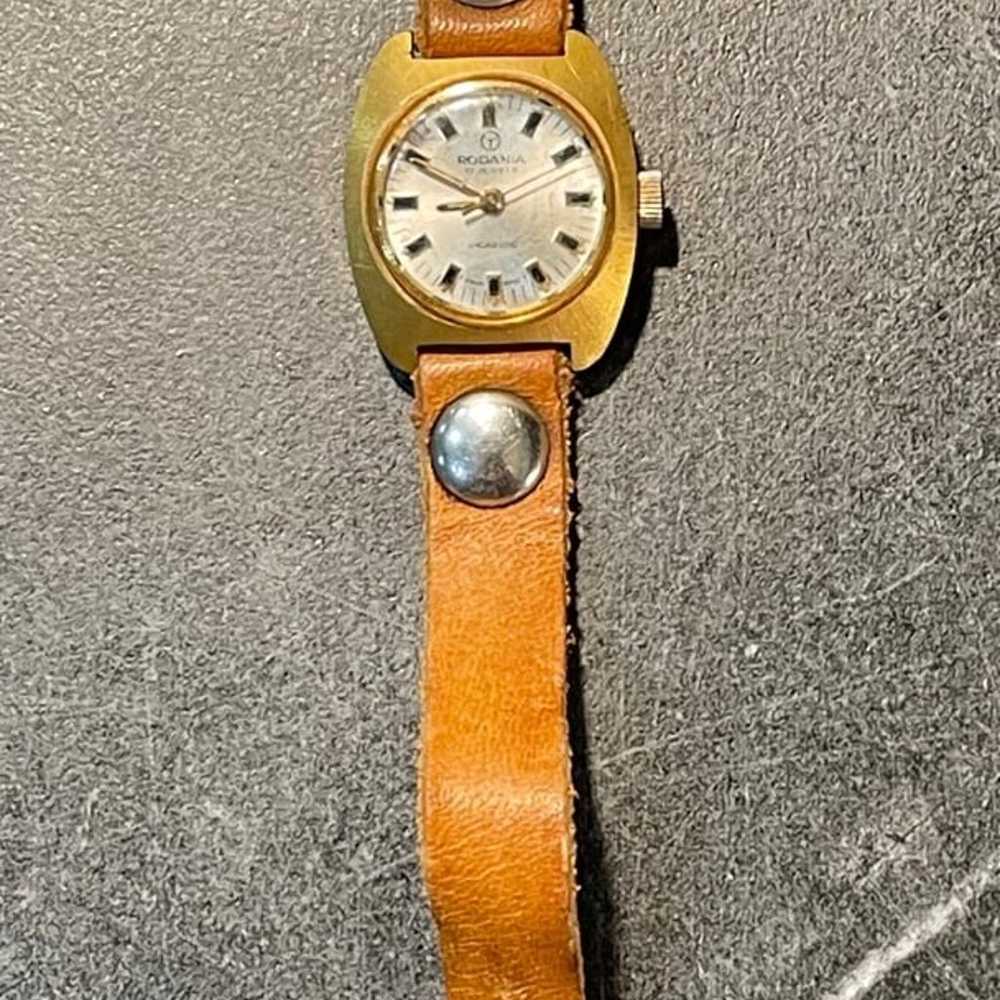 Vintage Ladies Rodana Mechanical Watch Running - image 5