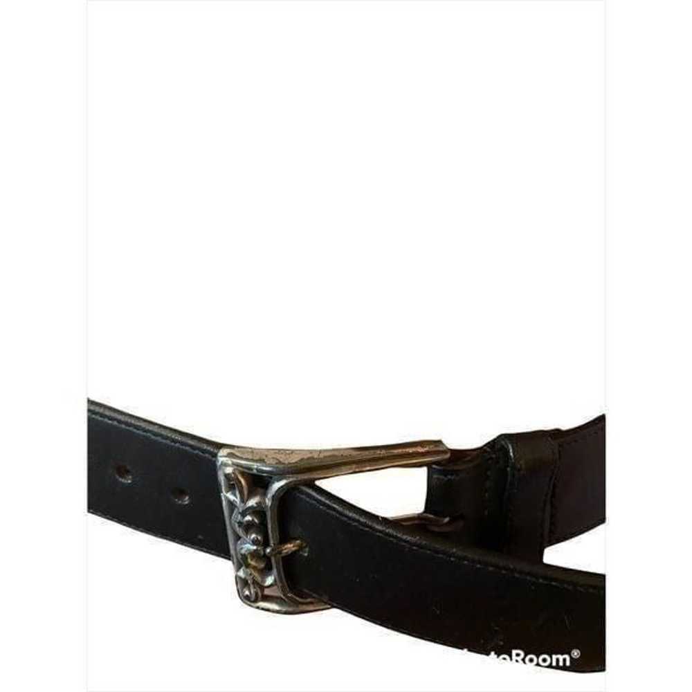 Vintage Gap Metal Link & Leather Belt - image 7