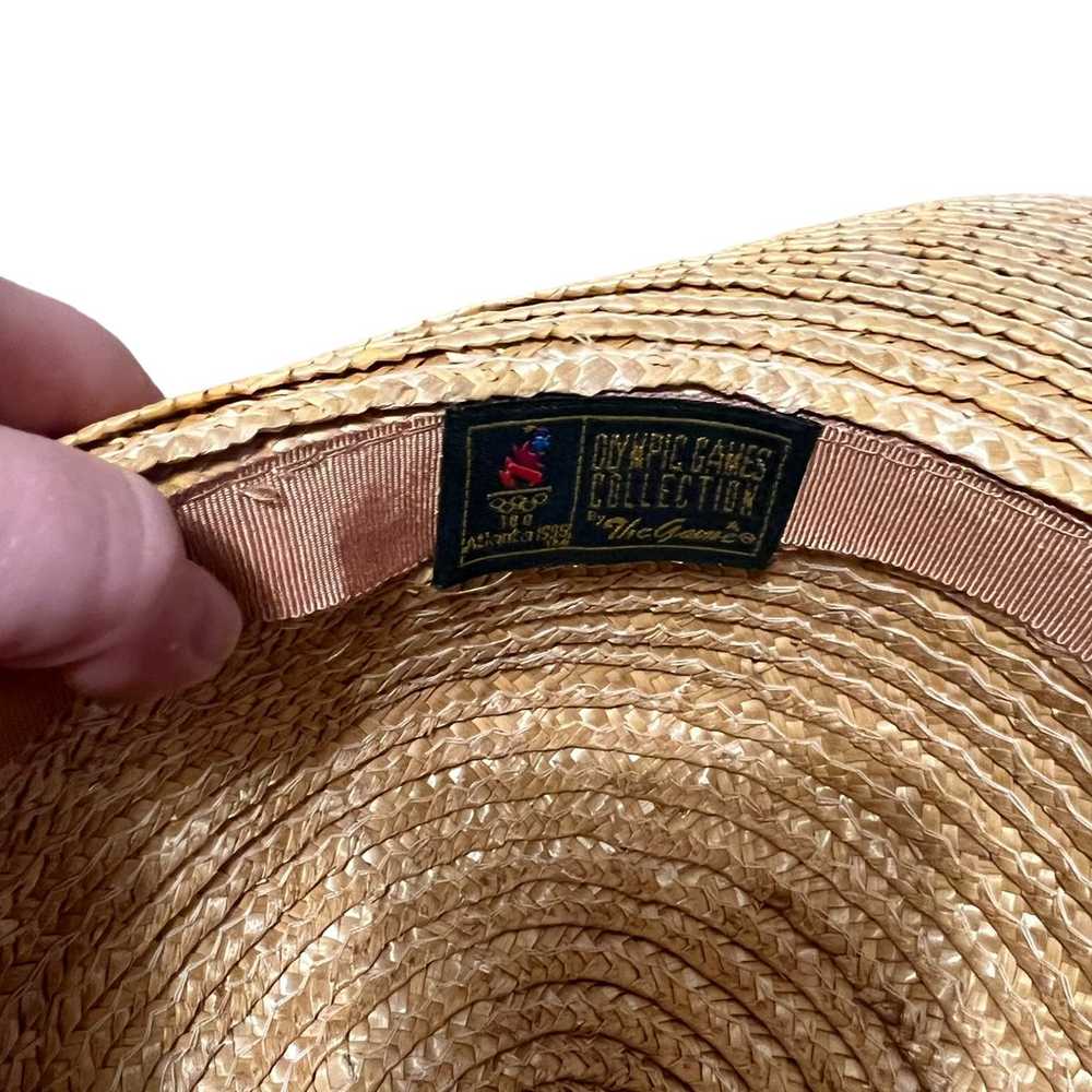 Olympics 1996 Vintage Atlanta Womens Straw Hat me… - image 6