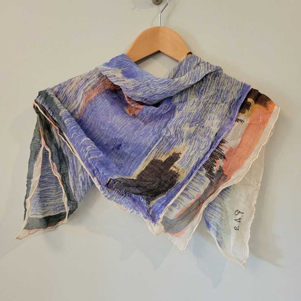 Vintage P.A.S Abstract Scarf - image 1