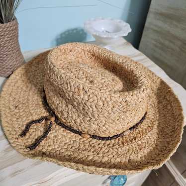 Vintage Straw Scala Hat