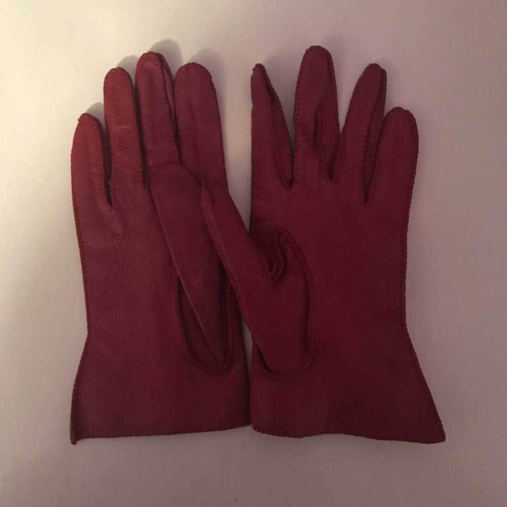 MR12018 Vintage Genuine Deer Skin Gloves - image 2