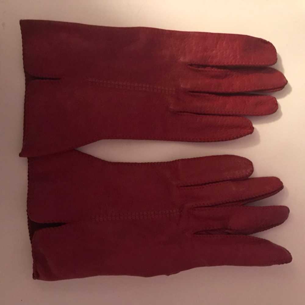 MR12018 Vintage Genuine Deer Skin Gloves - image 3