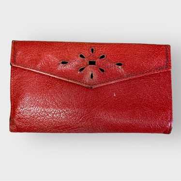 Princess Gardner Vintage Leather Wallet Red