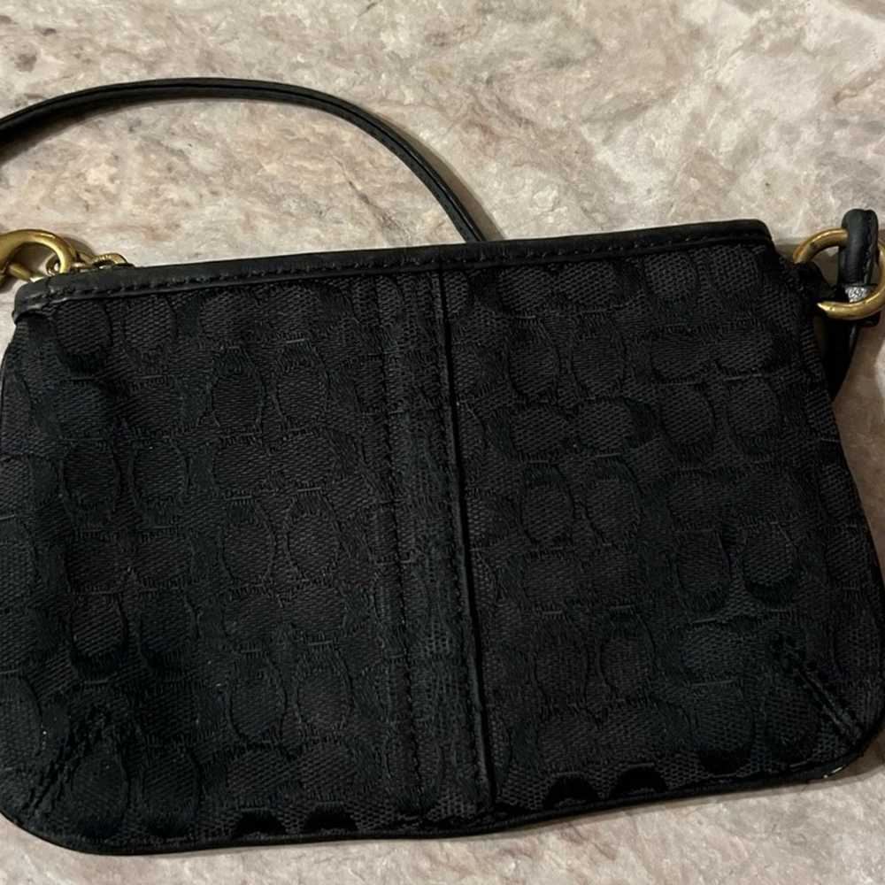 Coach 1941 Vintage Black Mini Wristlet Signature C - image 5