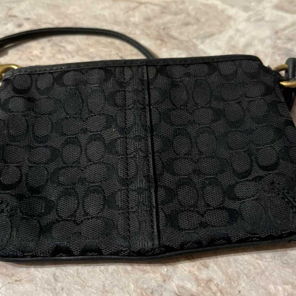 Coach 1941 Vintage Black Mini Wristlet Signature C - image 6