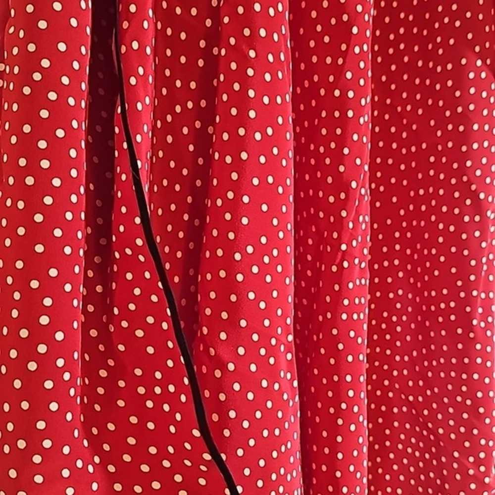 Vintage Abercrombie and Fitch Silk Polka Dot Scar… - image 3