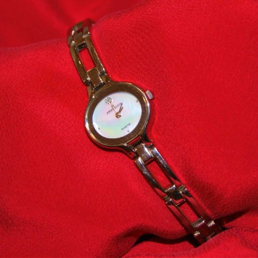 Vintage Anne Klein Diamond Wristwatch - image 1