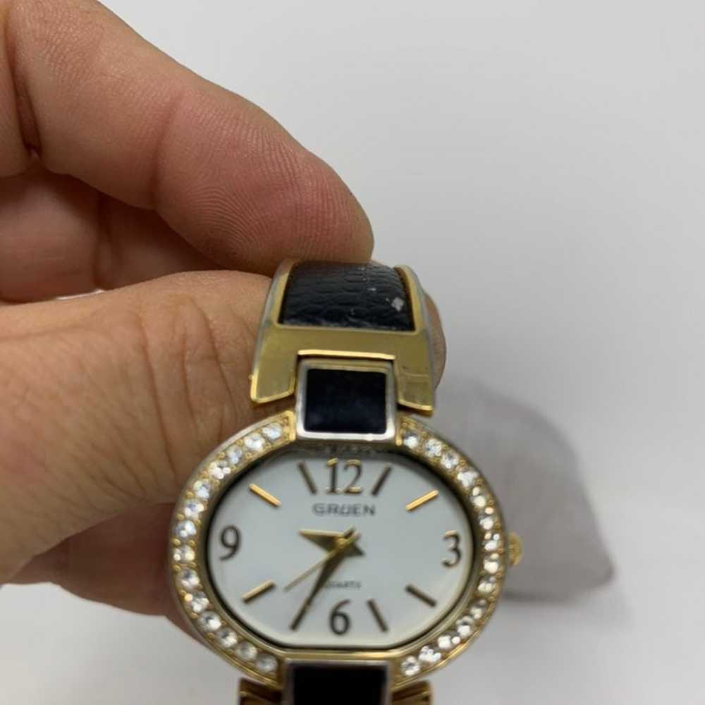 Watch vintage Gruen ladies fine dimond inlay work… - image 9