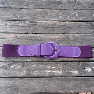 Vintage 80s/90s Units Belt Large Buckle/ Wide Belt