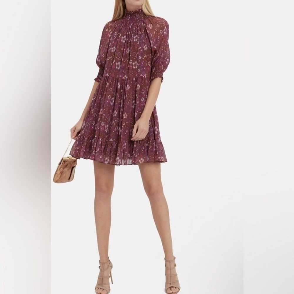 Ulla Johnson Floral Paisley Silk Josie Dress, Siz… - image 1