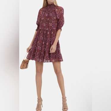 Ulla Johnson Floral Paisley Silk Josie Dress, Size