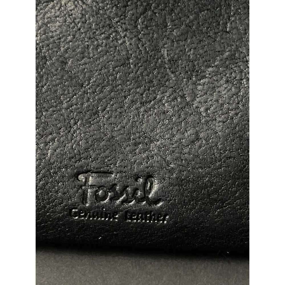 Fossil Vintage Striped Leather Zip Around Wallet … - image 3