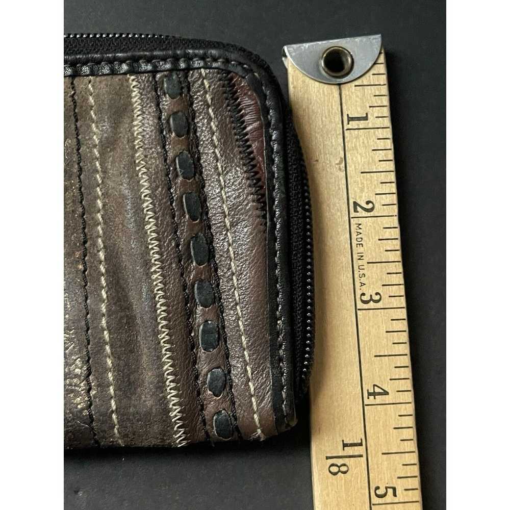 Fossil Vintage Striped Leather Zip Around Wallet … - image 6